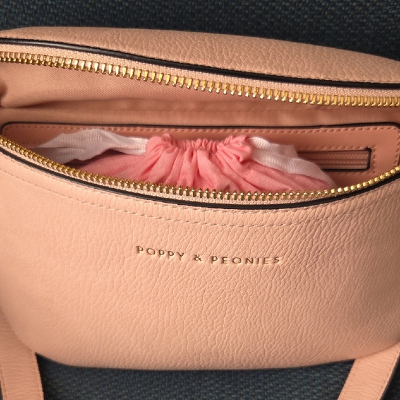 Poppy & Peonies Sidekick & Margaux Wallet In Blush - Picture 6 of 6